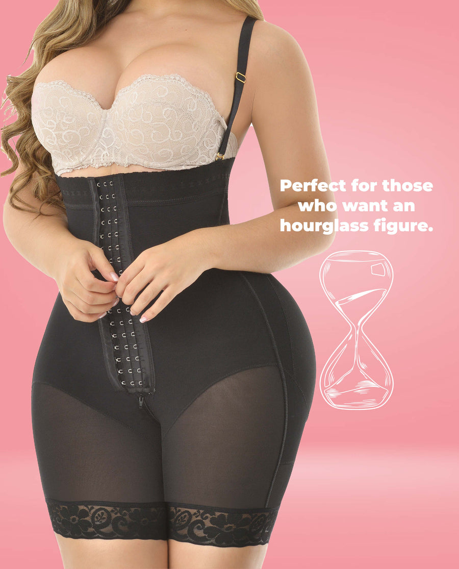 Adel stage 4 figure with bbl colombian faja half leg & perfect curves no bra Bootylove ™ – view 7