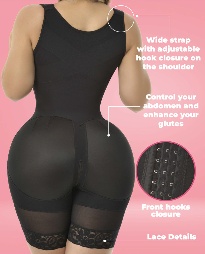 Jaiden Stage 4 BBL Maintenance & Lifestyle Colombian Faja Post-Op No Bra Half leg  Bootylove ™