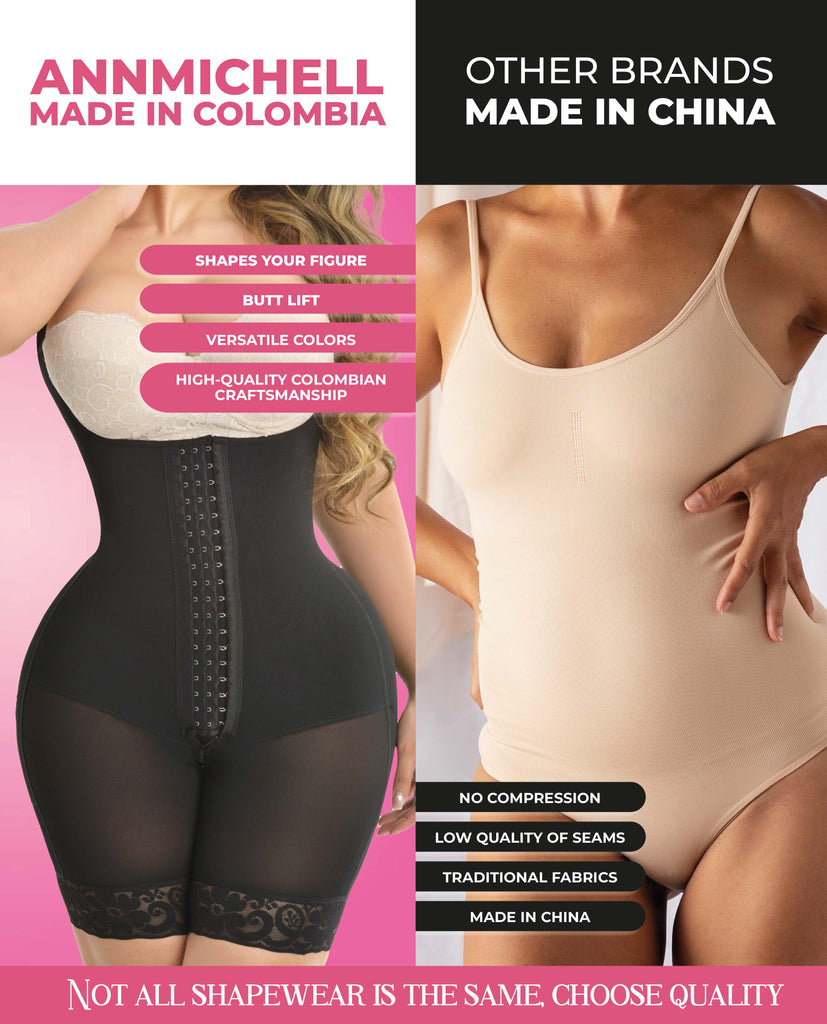 Jaiden Stage 4 BBL Maintenance & Lifestyle Colombian Faja Post-Op No Bra Half leg  Bootylove ™