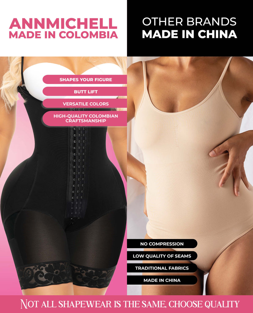 Ellie Stage 4 Figure With Bbl Colombian Faja Half Leg & Perfect Curves No Bra Bootylove ™