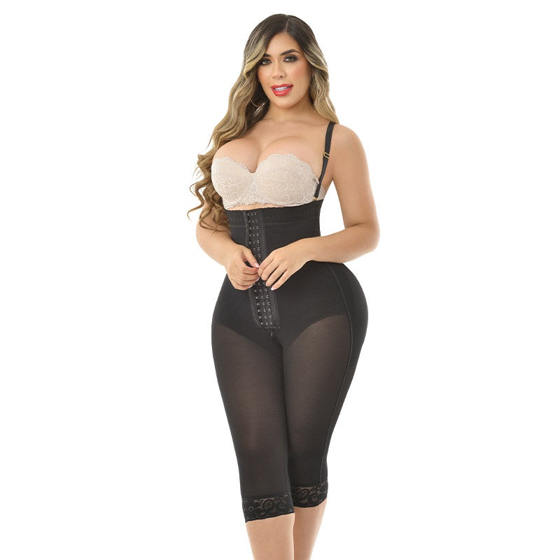 Hourglass figure with a small waist and two sizes larger in the hips. Long Leg