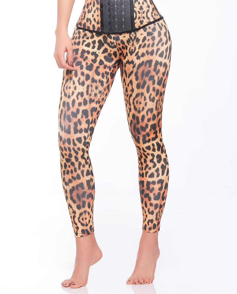 7001 - Leggings Lifts Buttocks Print Tiger